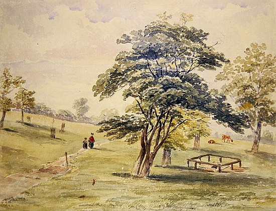 View of the North Part of Hyde Park à École anglaise de peinture