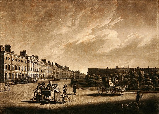 View of the north side of Grosvenor Square à École anglaise de peinture