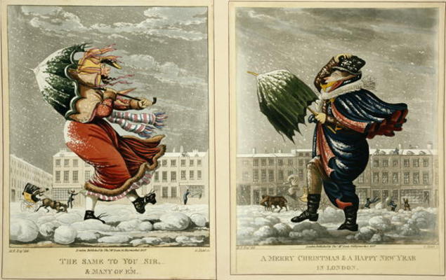 A Merry Christmas and a Happy New Year in London: And the Same to You, Sir, and Many of 'Em, engrave à Ecole anglaise, (19ème siècle)
