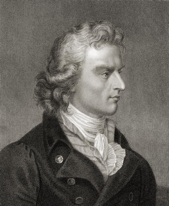Friedrich (Johann Christoph) von Schiller (1759-1805) from 'Gallery of Portraits', published in 1833 à Ecole anglaise, (19ème siècle)