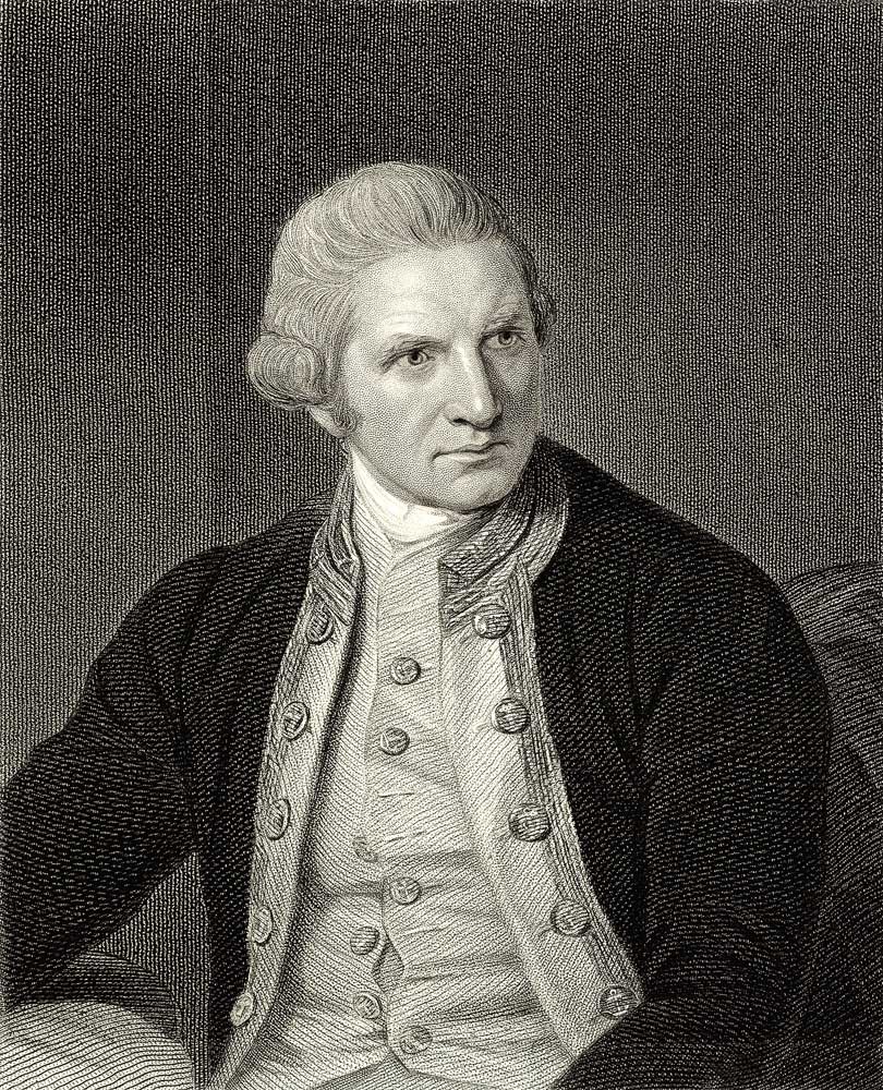 James Cook (1728-79) from 'The Gallery of Portraits', published 1833 (engraving) à Ecole anglaise, (19ème siècle)
