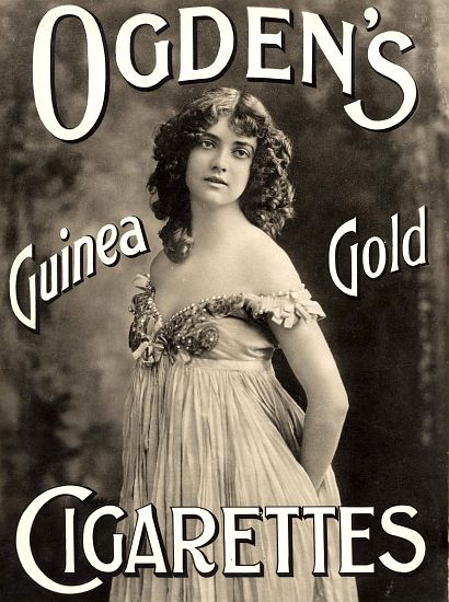 Advertisement for Ogden's Guinea Gold Cigarettes à Ecole anglaise, (19ème siècle)