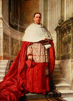 Cardinal Edward Howard (oil on canvas) à Ecole anglaise, (19ème siècle)