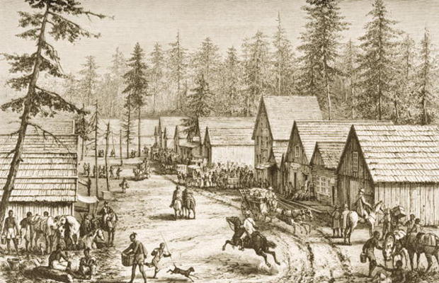 Cisco Station, California, from 'American Pictures', published by The Religious Tract Society, 1876 à Ecole anglaise, (19ème siècle)