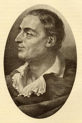 Denis Diderot (1713-84) (engraving) à Ecole anglaise, (19ème siècle)