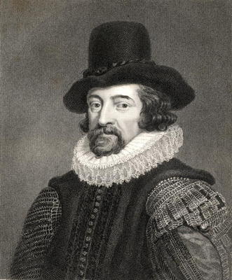 Francis Bacon, 1st Baronet (1561-1626) from 'Gallery of Portraits', published in 1833 (engraving) à Ecole anglaise, (19ème siècle)