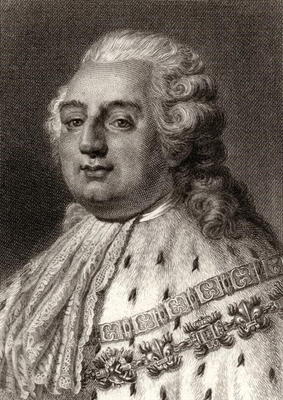 Louis XVI (1754-93) King of France (engraving) à Ecole anglaise, (19ème siècle)