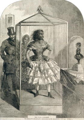 Miss Julia Pastrana, The Embalmed Nondescript, Exhibiting at 191 Piccadilly, 1862 (engraving) à Ecole anglaise, (19ème siècle)