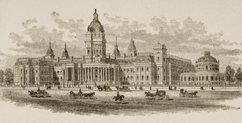 New City Hall, San Francisco, from 'American Pictures', published by The Religious Tract Society, 18 à Ecole anglaise, (19ème siècle)
