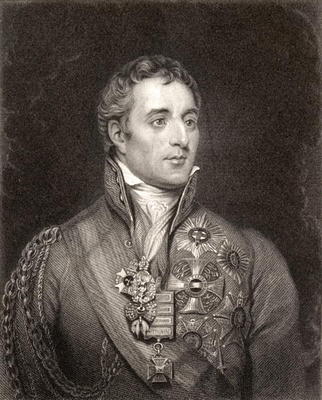 Portrait of Arthur Wellesley, 1st Duke of Wellington (1769-1852) (engraving) à Ecole anglaise, (19ème siècle)