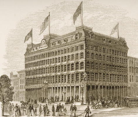 Public Ledger Building, Philadelphia, in c.1870, from 'American Pictures' published by the Religious à Ecole anglaise, (19ème siècle)