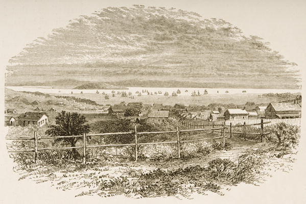 San Francisco in 1849, from 'American Pictures', published by The Religious Tract Society, 1876 (eng à Ecole anglaise, (19ème siècle)