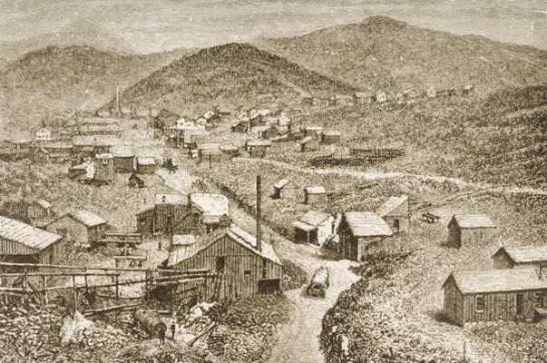 Silver City, Nevada, c.1870, from 'American Pictures', published by The Religious Tract Society, 187 à Ecole anglaise, (19ème siècle)