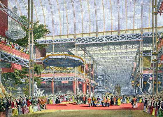 The Inauguration, from 'Dickinson's Comprehensive Pictures of the Great Exhibition of 1851', publish à Ecole anglaise, (19ème siècle)