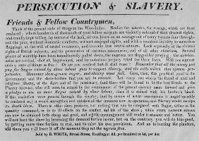 Persecution and Slavery, c.1830 (letterpress) (b/w photo) (see 180347)