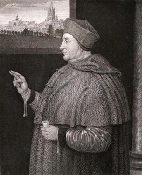 Portrait of Cardinal Thomas Wolsey (c.1475-1530) from 'Lodge's British Portraits', 1823 (litho)