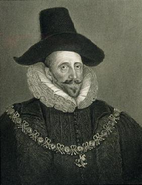 Portrait of Henry Howard (1540-1614), from 'Lodge's British Portraits', 1823 (litho)