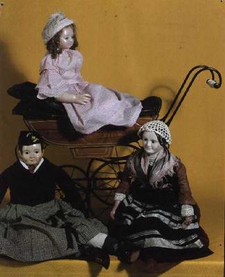 Victorian dolls, Rosa Mary, Sandy and the Nurse à Ecole anglaise, (19ème siècle)