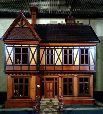 Doll's house purchased and furnished by Queen Mary, made by Ascroits of Liverpool, c.1920 (mixed med à Ecole anglaise, (20ème siècle)