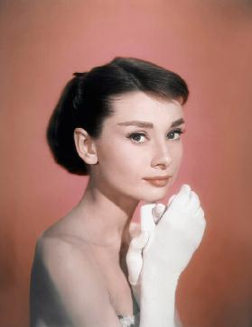 Portrait de Audrey Hepburn pour la promotion du film Sabrina