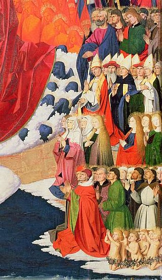 The Coronation of the Virgin, completed 1454 (detail of 57626) à Enguerrand Quarton