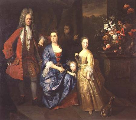 Colonel Andrew Bissett and his family à Enoch Seeman