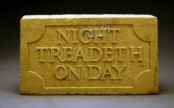 Night Treadeth on Day, 1903 (stone)  à Eric Gill