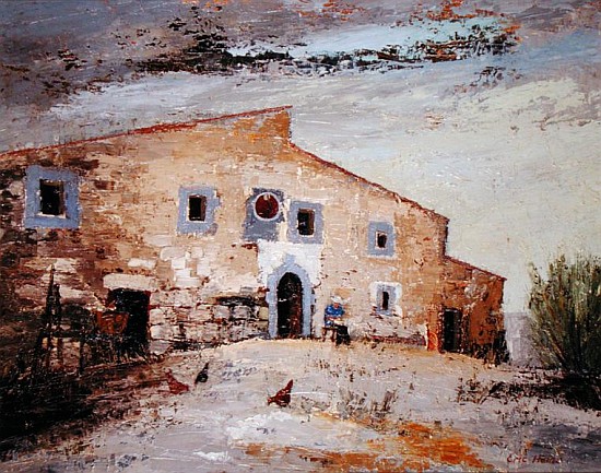 Spanish Farmhouse (oil on canvas)  à Eric  Hains