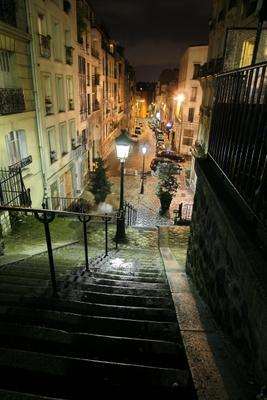 Treppen am Montmartre à Erich Teister