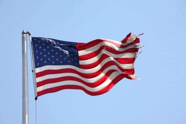 US-Flagge im Wind à Erich Teister