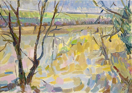 The Flooded Cherwell from Rousham II à Erin  Townsend