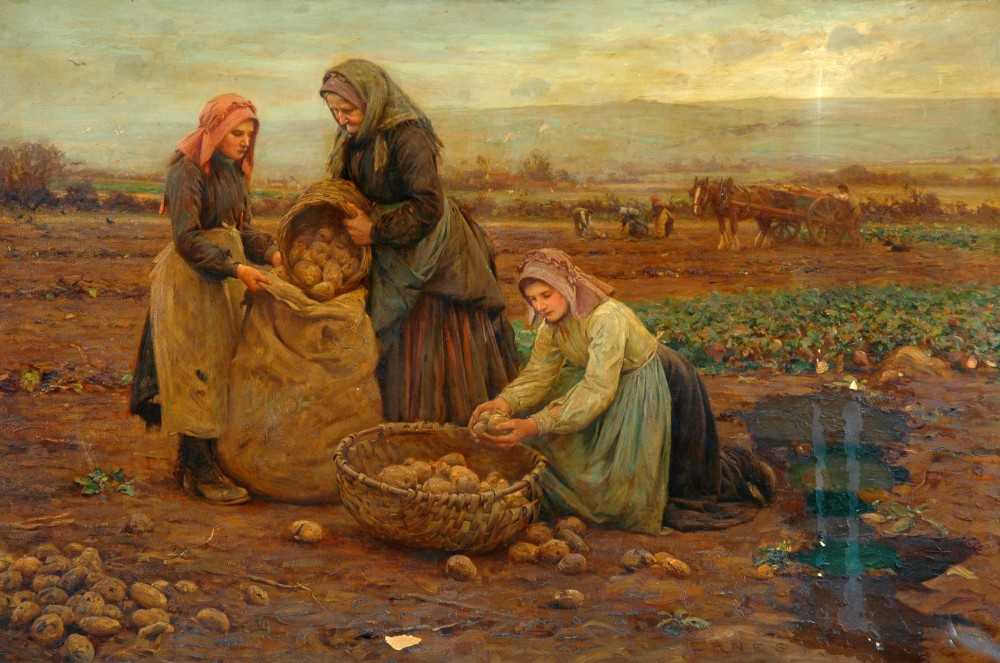 The Potato Pickers à Ernest Higgins Rigg