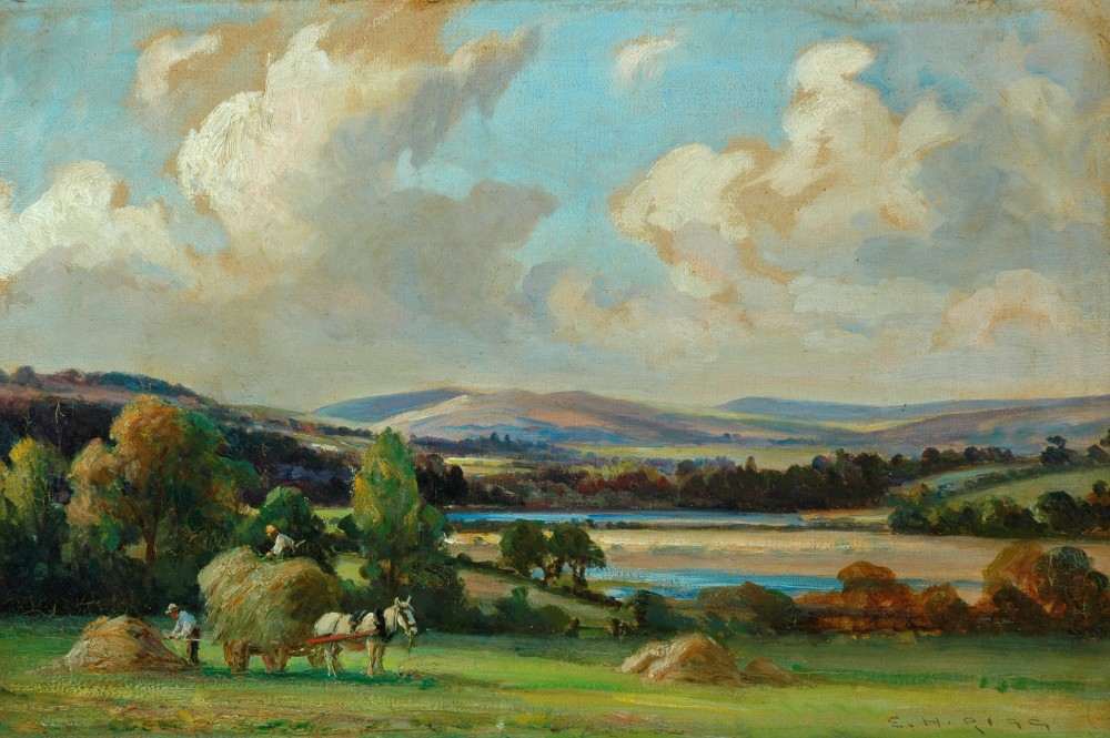 Haymaking in Yorkshire à Ernest Higgins Rigg