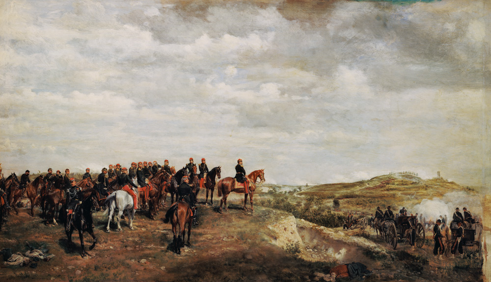 Napoleon III (1808-73) at the Battle of Solferino in 1859 à Ernest Meissonier