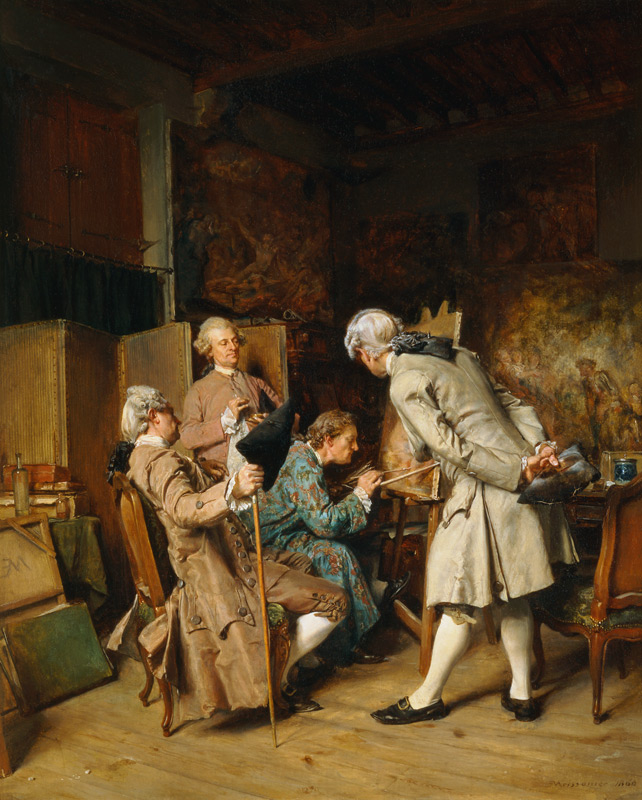 The Art Lovers, or The Painter à Ernest Meissonier