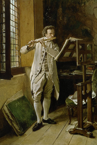 The Flute Player à Ernest Meissonier