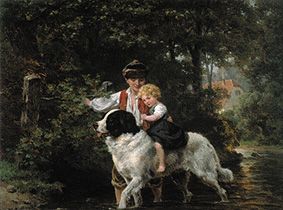 Promenade à cheval dans l'eau à Ernst Bosch