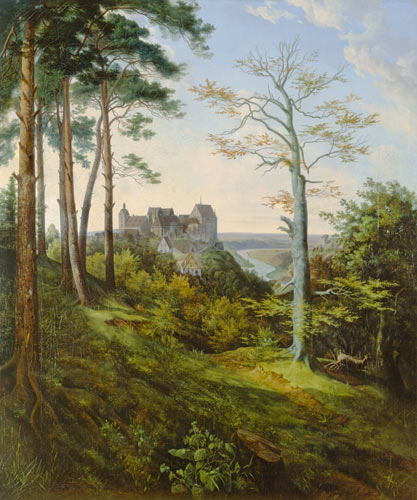 Le château de Colditz à Ernst Ferdinand Oehme