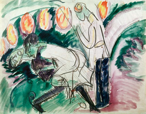 Pantomime III à Ernst Ludwig Kirchner