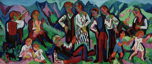 Le dimanche des mineurs à Ernst Ludwig Kirchner