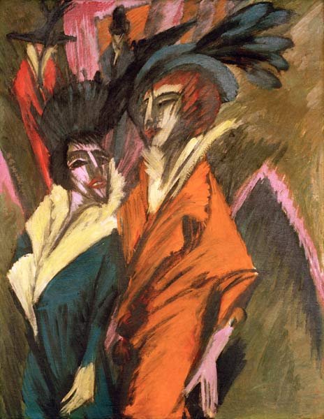 Deux femmes dans la rue à Ernst Ludwig Kirchner