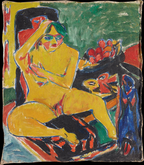 Nude at the Studio à Ernst Ludwig Kirchner