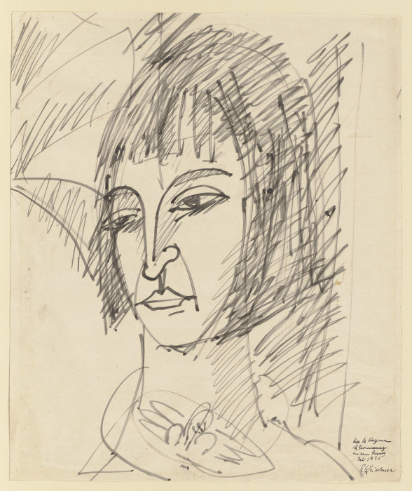 Portrait of Erna à Ernst Ludwig Kirchner