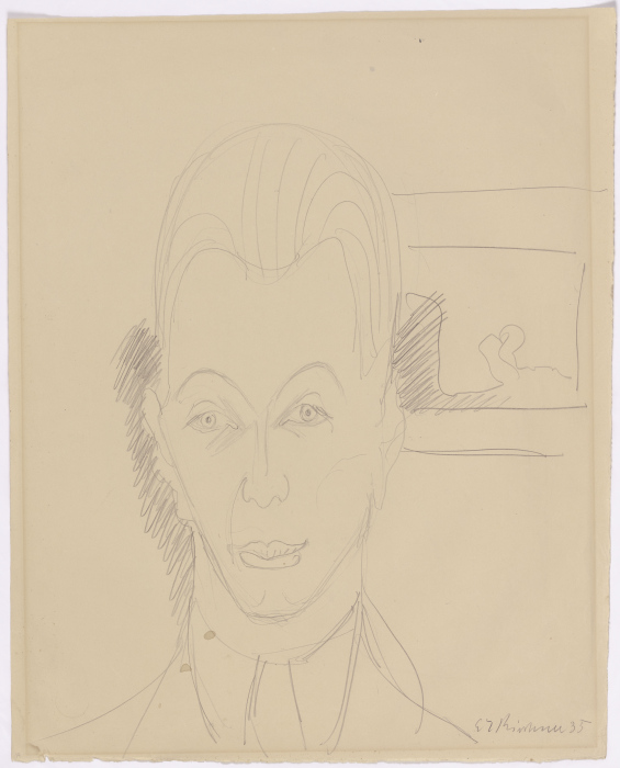 Self-portrait à Ernst Ludwig Kirchner