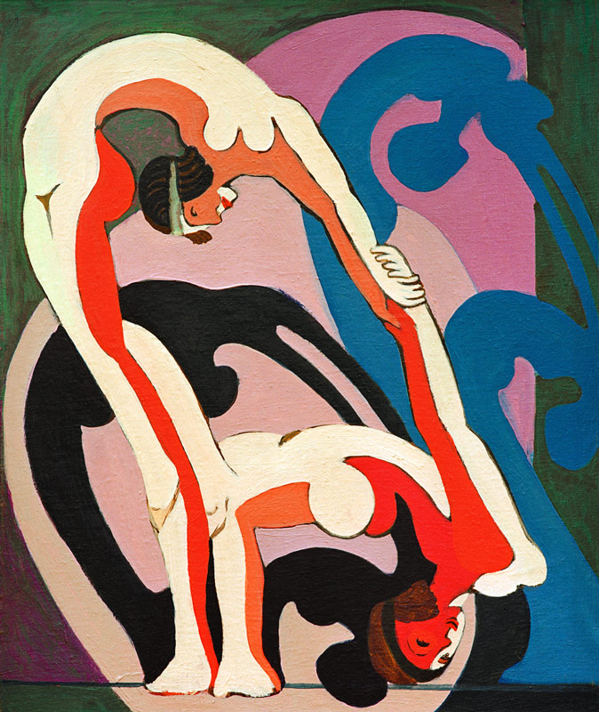Couple d'acrobates  à Ernst Ludwig Kirchner