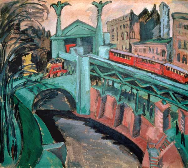 La porte de Halle à Berlin à Ernst Ludwig Kirchner