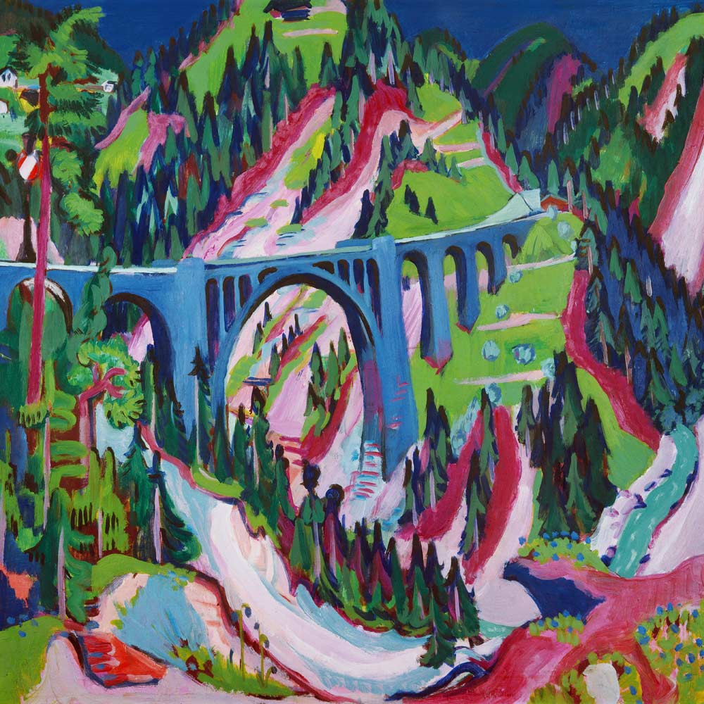 Le pont à Wiesen à Ernst Ludwig Kirchner