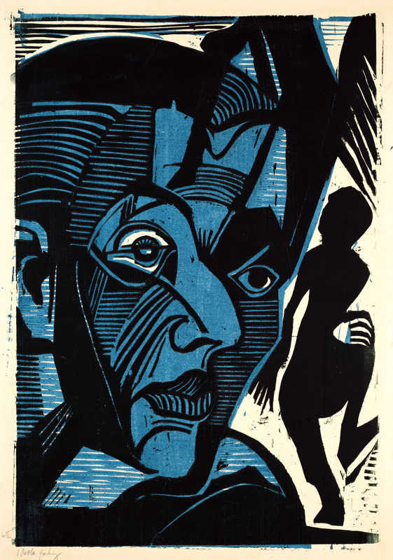 Selbstbildnis (Melancholie der Berge) à Ernst Ludwig Kirchner