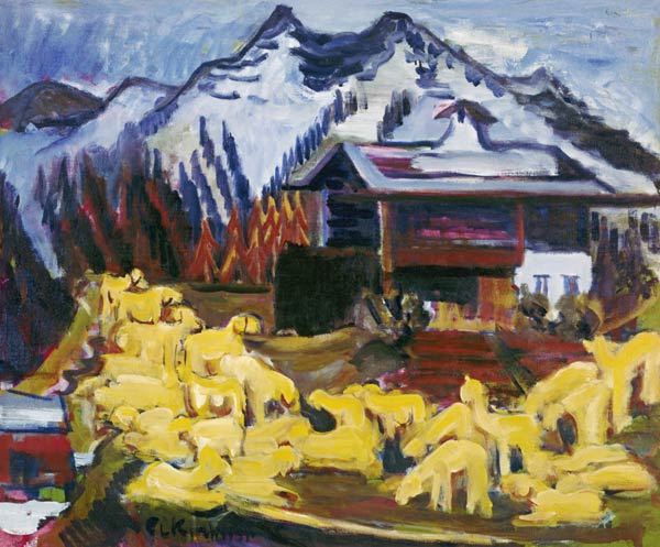 troupeau de mouton à Ernst Ludwig Kirchner