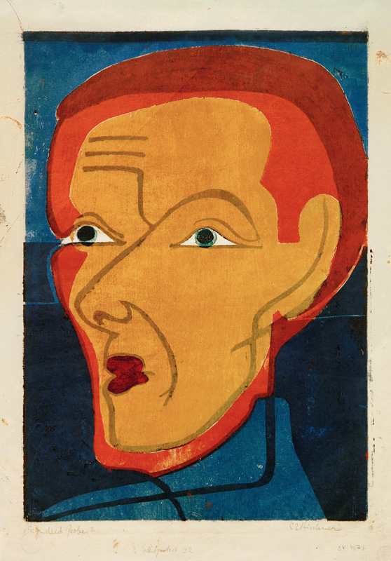 Autoportrait à Ernst Ludwig Kirchner